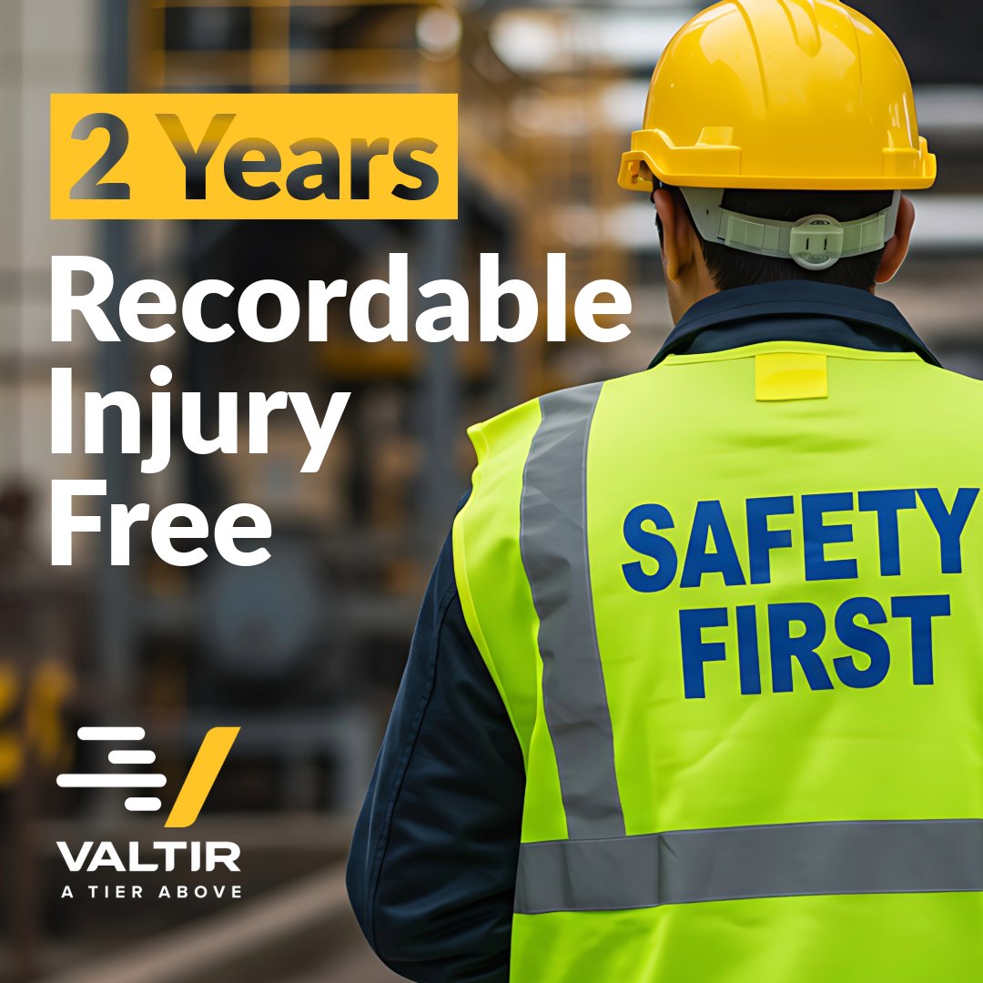 Two years. Zero recordable injuries. 🏆

Congratulations to our teams at the Orangeburg, SC, and Centerville, UT, manufacturing plants, the Rentals facilities, and the Rocklin, CA, engineering site for reaching this important safety milestone. A true team effort!

As Derrick
