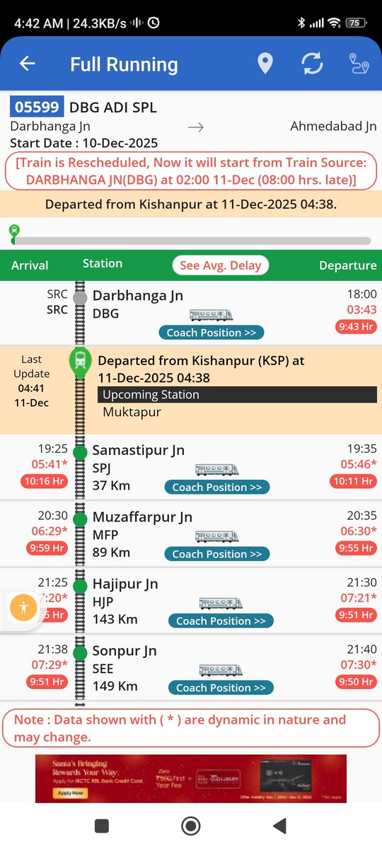 Hi
Paid almost 1500rs per ticket and see the results, train is delayed by almost 10hrs, why are you running these train, please don't give us hope 

Train no 05599.

<a href="/RailMinIndia/">Ministry of Railways</a> <a href="/RailwaySeva/">RailwaySeva</a> <a href="/WesternRly/">Western Railway</a> <a href="/AshwiniVaishnaw/">Ashwini Vaishnaw</a> <a href="/Republic_Bharat/">Republic Bharat - रिपब्लिक भारत</a> <a href="/PMOIndia/">PMO India</a> <a href="/timesofindia/">The Times Of India</a> <a href="/IRCTCofficial/">IRCTC</a>