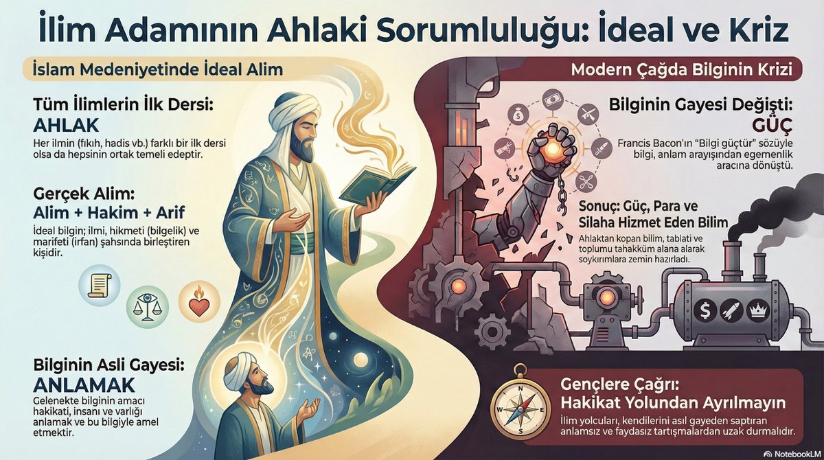 İlim yolcularının önünü kesen "haramiler" kimlerdir?

Prof. Dr. Mehmet Görmez, 
İlim Adamının Ahlâki Sorumluluğu - İLEM Açılış Dersi'nde
youtu.be/iFUtI8wlwXM?si…

günümüzde ilim yolcularının önünü kesen "haramiler" ifadesiyle 
hakikat arayışındaki gençlerin ve öğrencilerin vaktini