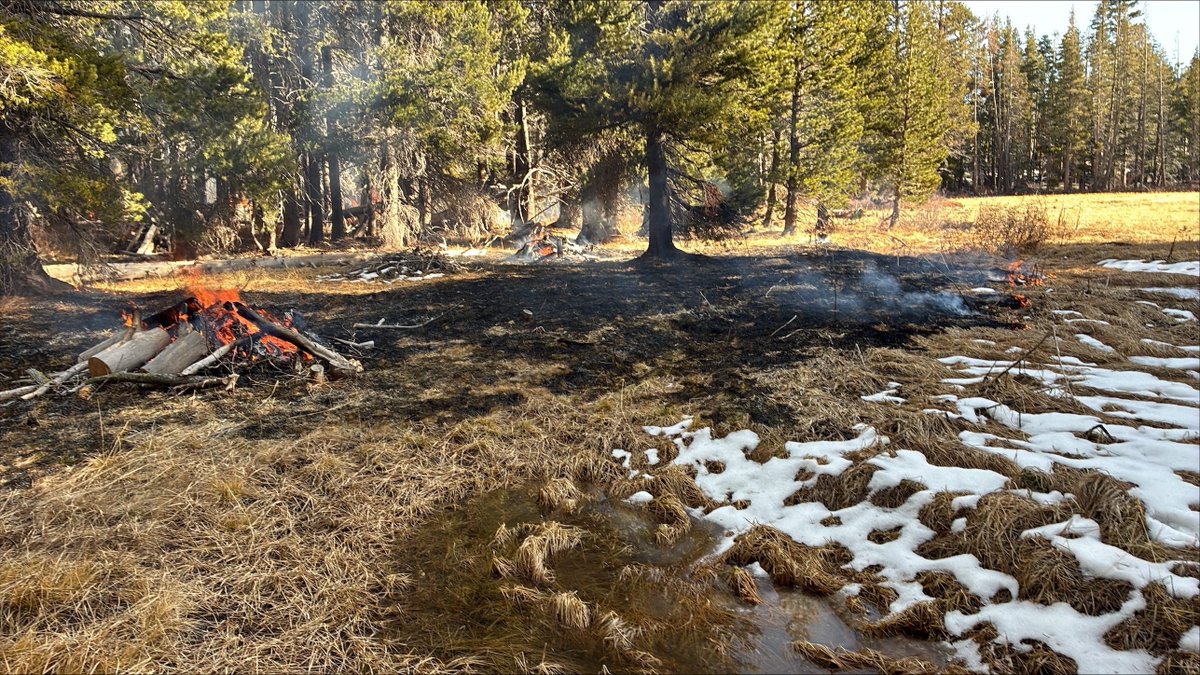 ⚠️Rx Fire Update⚠️
This week's pile burning at Benwood Meadow near Echo Summit. Burning continues as conditions allow. View map at tahoelivingwithfire.com. Read more at tinyurl.com/5a5vb8de. Smoke photo by ALERT Wildfire. View their live cam at tinyurl.com/z8eebbu3. #RxFire
