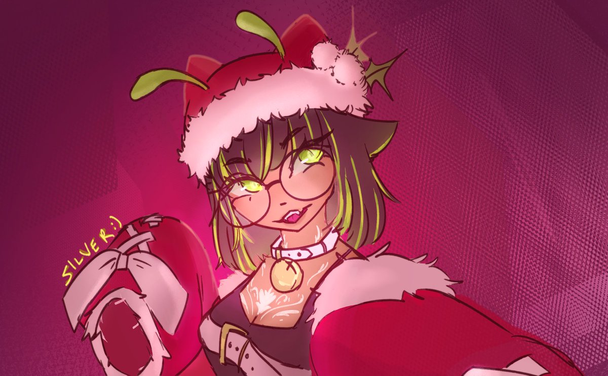 cmndrsilver_'s tweet photo. holiday glorp 🎄👽🐱

#art #csp #glorp https://t.co/Kma4uot99l