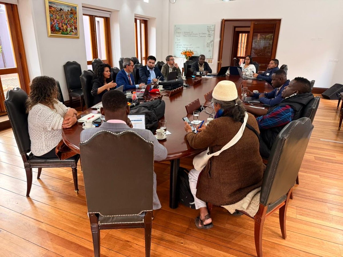 Participamos como <a href="/IEANPE_/">Instancia Especial de Alto Nivel Pueblos Étnicos</a> en seguimiento a incorporación del Capítulo Étnico en los Planes Nacionales de la Reforma Rural Integral en un ejercicio conjunto con las organizaciones y autoridades de los pueblos étnicos, la <a href="/ViceColombia/">Vicepresidencia Colombia</a> <a href="/FranciaMarquezM/">Francia Márquez Mina</a> y ministerios responsables.