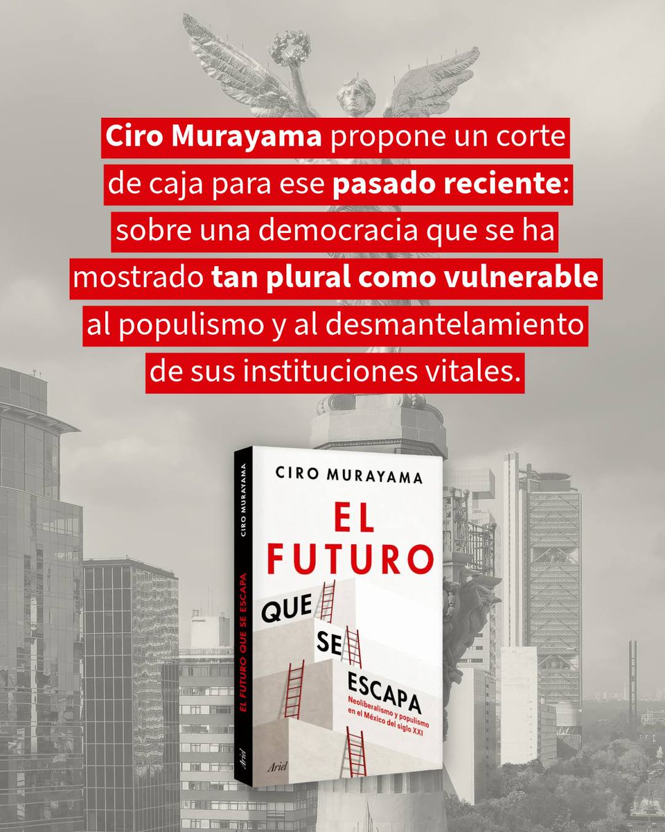 El economista Ciro Murayama reflexiona sobre la erosión de la democracia, el populismo, el incremento de la desigualdad y la violencia en su nuevo libro, El futuro que se escapa: tinyurl.com/4ks2ck7m