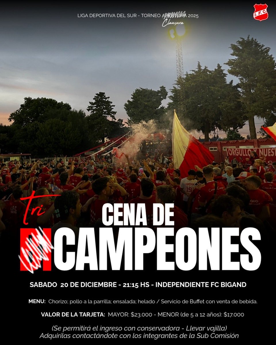 Se viene la gran ce… bueno ustedes ya saben como es la cosa. Nos vemos el sábado 20 🏆⭐️🇦🇹
