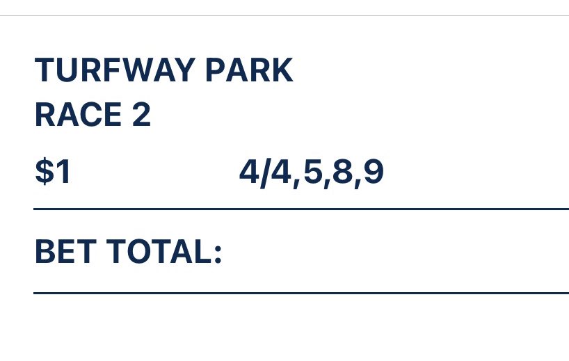 4 + 4 =8 
Playing doubles tonight at Turfway! Who else is playing?