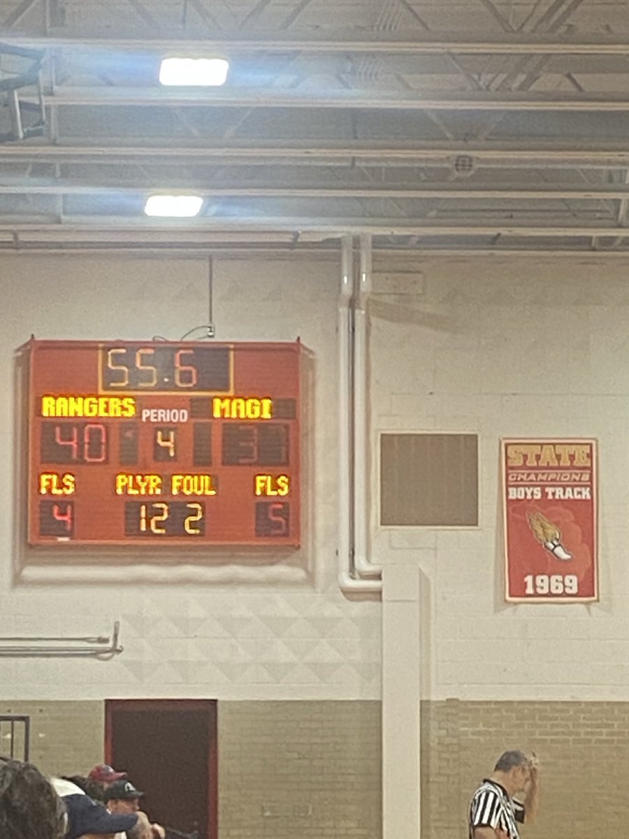 Great game in the Kerspilo gym!  Finish it lady Rangers!