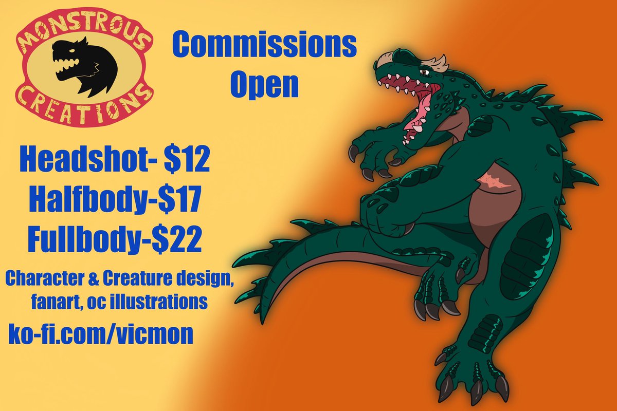 Vic’s Monstrosities comms open tweet media