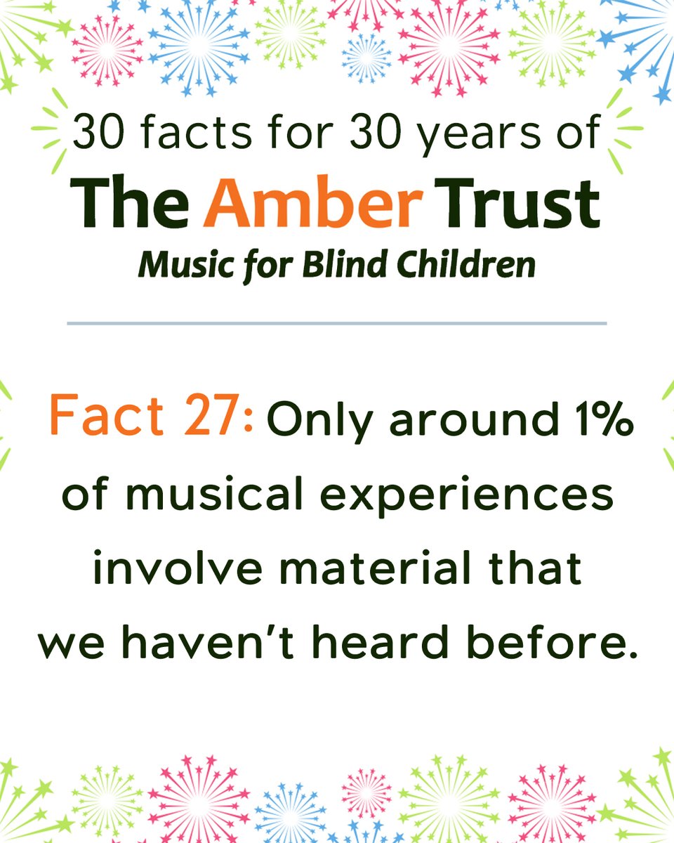 SoundsofIntent's tweet photo. Did you know that only around 1% of musical experiences involve material that we haven’t heard before? Repetition is everywhere in music - our brains love it. We can be emotionally moved by the same piece of music many many times.
#30for30 #fact #musicpsychology @theambertrust https://t.co/43gPMlZo3t