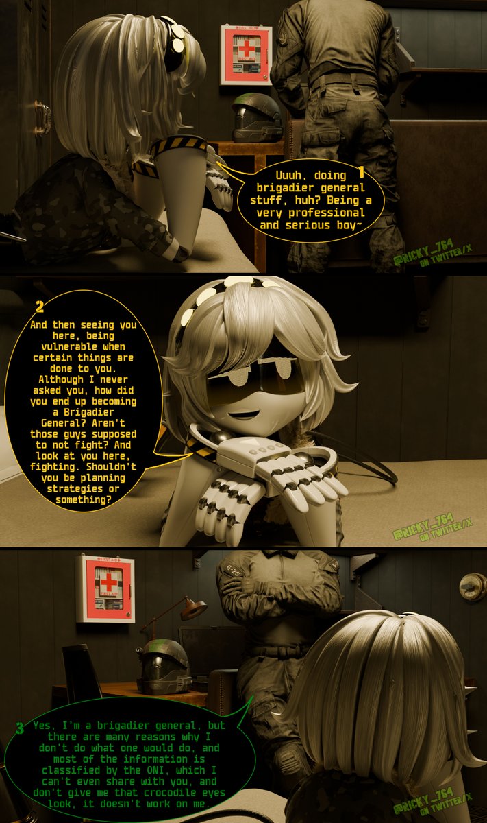 Ricky_764's tweet photo. "No one will tease you as much as I do."
Official Mini-comic of Project: Lights Out 💡

#MurderDrones #MurderDronesOC #mdtwt #ProjectLightsOut #SerialDesignationV #SDV https://t.co/SqGgBSQlKs