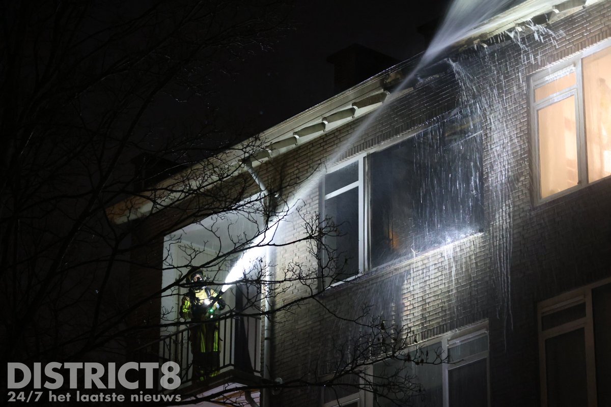 Uitslaande brand in portiekwoning Rijswijk