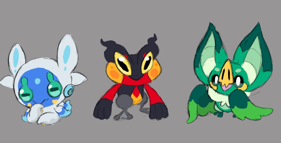 Serynaberry's tweet image. Choose your Starter for the Garinga Region (South Africa inspired)
the Lil Octo Pokemon, Octoddles (Water)
the Energetic Pokemon, Toadlit (Fire)
the Sweet tooth Pokemon, Leppoly (Grass/Flying)

#Pokemon 
#PokemonLegendsZA 
#Fakemon