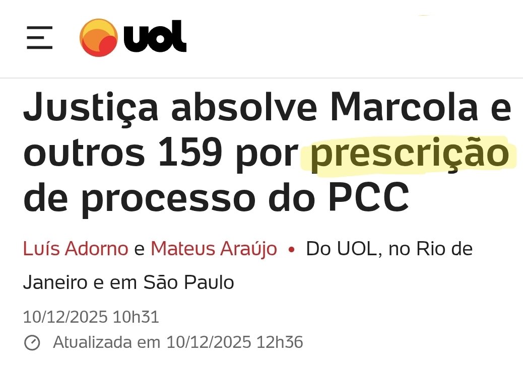 paulofilippus's tweet photo. De um lado, Bolsonaro, sendo julgado, condenado e preso em tempo recorde.

Do outro, 159 integrantes do PCC, sendo absolvidos por prescrição do processo.

Mas não ouse chamar isso de narcoestado, pois vão te acusar de 'antidemocrático'. https://t.co/lfsUHjPNkB