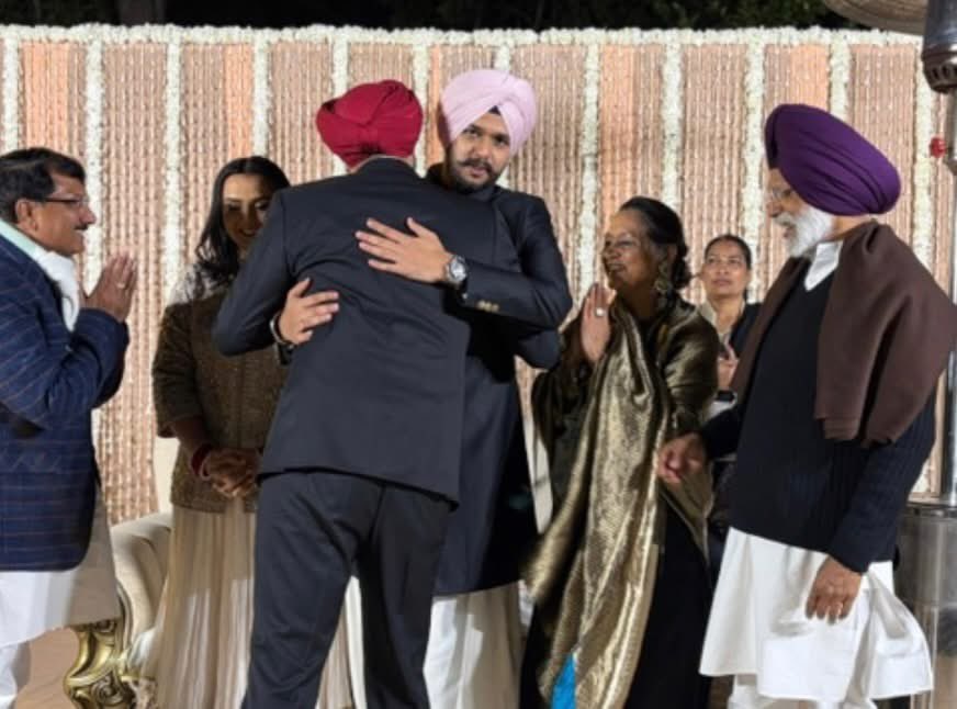Attended the wedding reception party of Anmol Singh Ji, son of our MP and Punjab Pradesh Congress senior leader Dr. Amar Singh Ji at New Delhi and conveyed best wishes to the newly married couple.