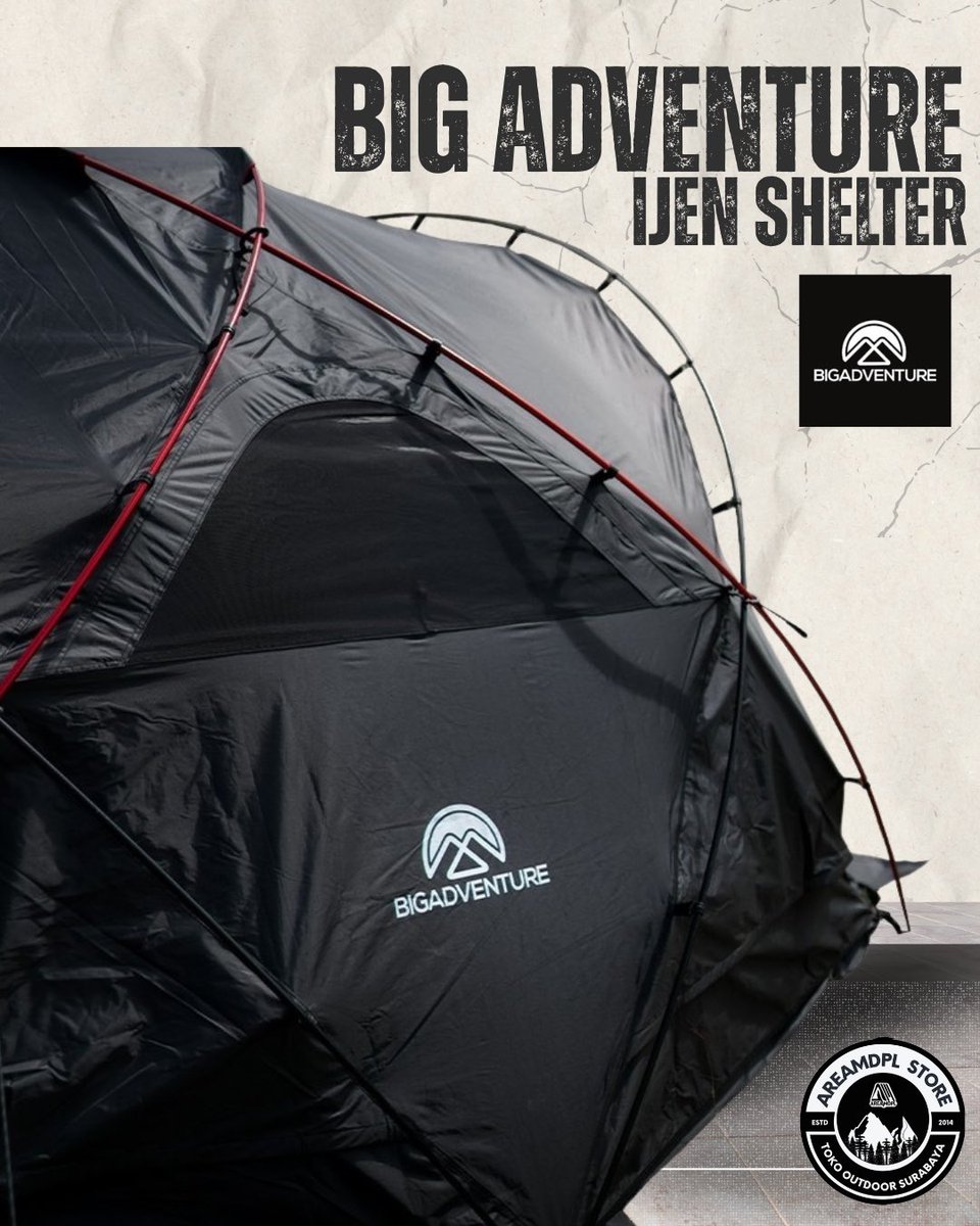 areamdpl's tweet image. Tenda Big Adventure ijen shelter kokoh.
Anti hujan PU3000mm.
Rangka aluminium 11mm.
Ukuran besar, siap hadapi cuaca ekstrem.
IJEN Shelter. ✅
Tersedia di @areamdpl