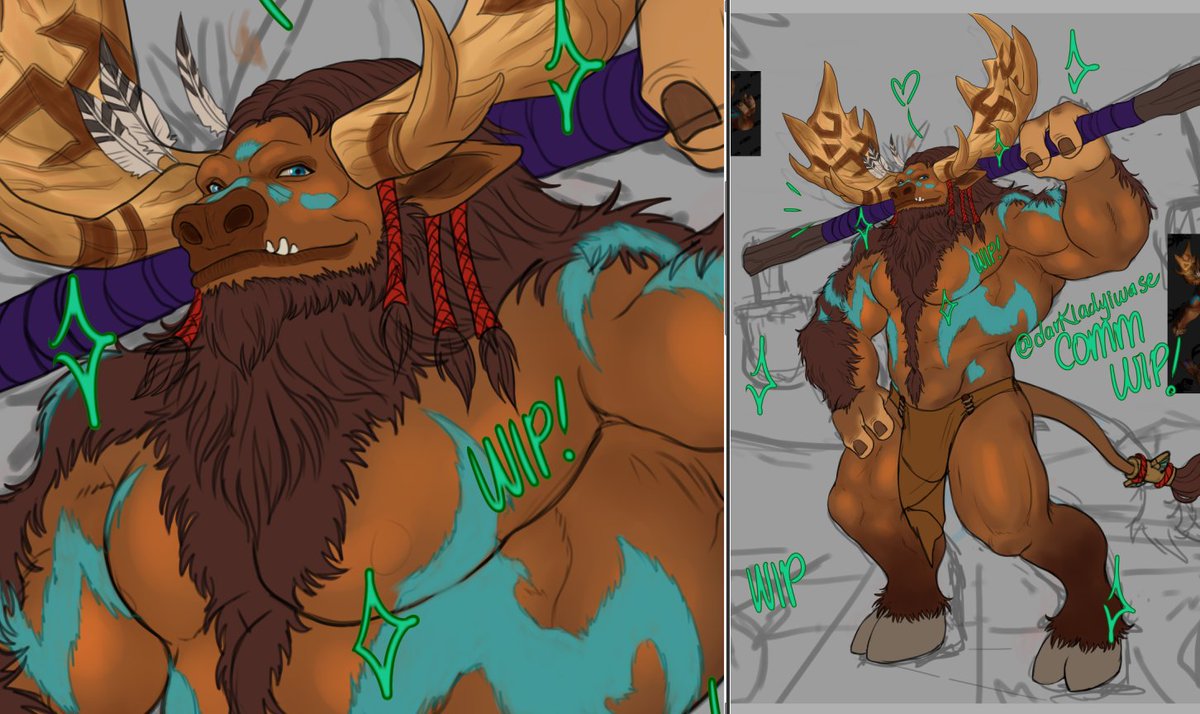 darkladyiwase's tweet photo. Koregon wip~ 🔆

 #worldofwarcraft #highmountain https://t.co/Ia4iW1JvjX