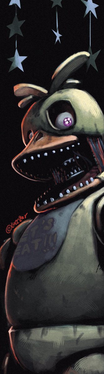 Lucc4rt's tweet photo. This would be a good time to say the Chica's meme... #fnaf2 #fnaf2movie #fnaffanart https://t.co/DspEa45Ku4
