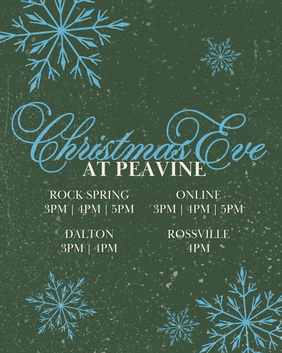 🎄 Gather your friends and family with us this Christmas Eve as we celebrate the One who changed everything! Join us on Wednesday, December 24th, at any campus or online.