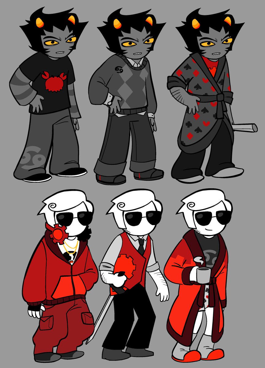 wanted to make them personal post-canon outfits...