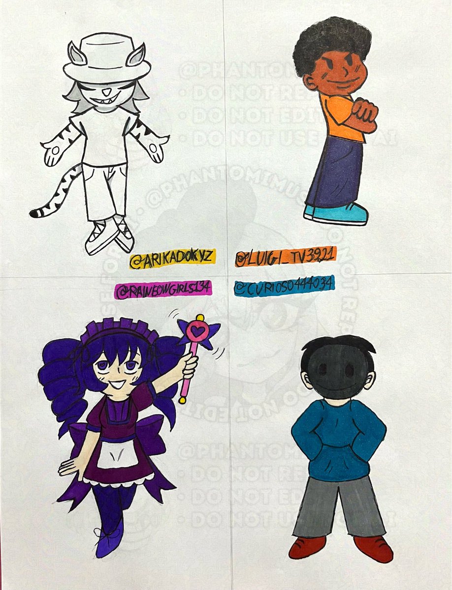 phantomimus's tweet image. Terceira folha dos novos seguidores✨

Com os oc’s de: @Arikadokyz @luigi_tv3921 @rainbowgirls134 @Curioso444034 

#traditionalart #art #artmoots