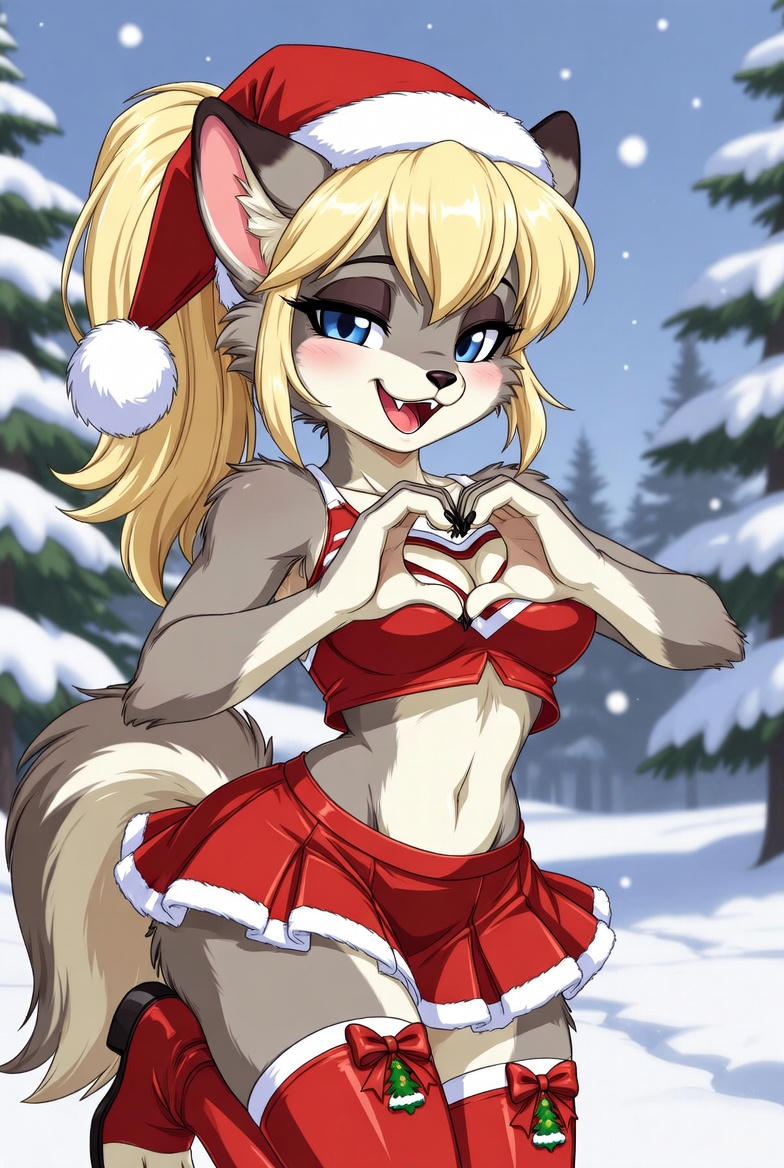 ChelsiBright's tweet photo. CHRISTMAAAAAAS makes me happy 😊❄️🎄

#furry #furryaiart #AIgirl #AIart #AIArtCommuity #ChelsiBright https://t.co/NscsQa1BnM