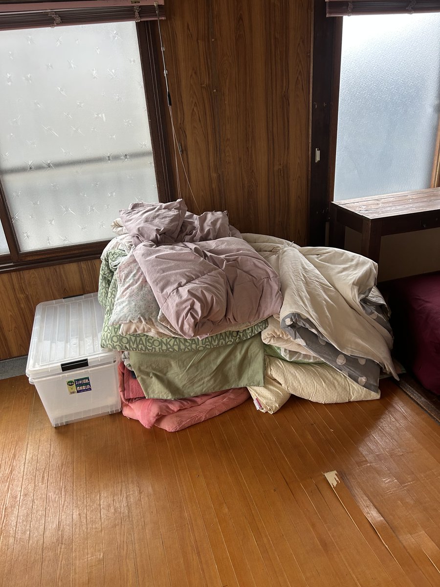 不用品回収の依頼で札幌市清田区にお伺いしました。引越しに伴い不用な