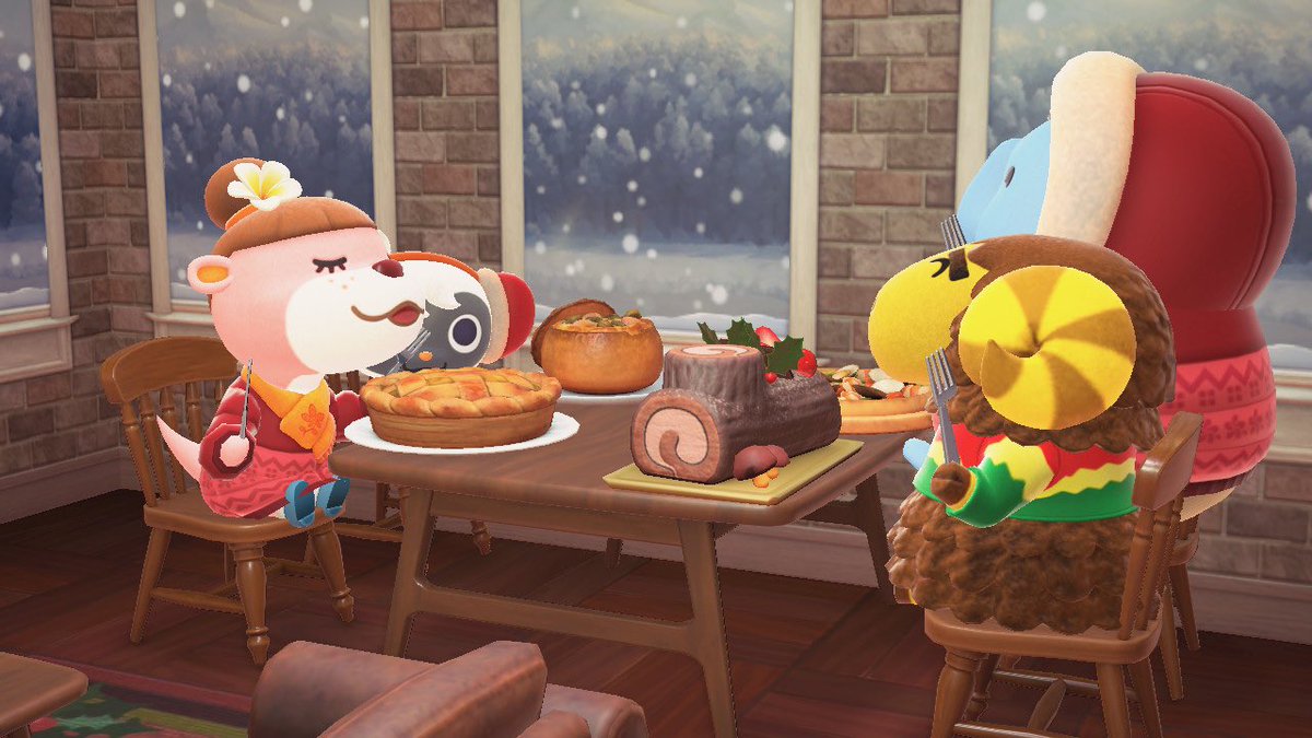 GearardBondoc's tweet photo. 15 days before Christmas, time to revisit Curlos's vacation home: House of Eternal Toy Day. Looking so jolly at the HHP during Christmas!
#AnimalCrossing #ACNH #HappyHomeParadise #Christmas #ToyDay #NintendoSwitch https://t.co/ASWHkLmC4e