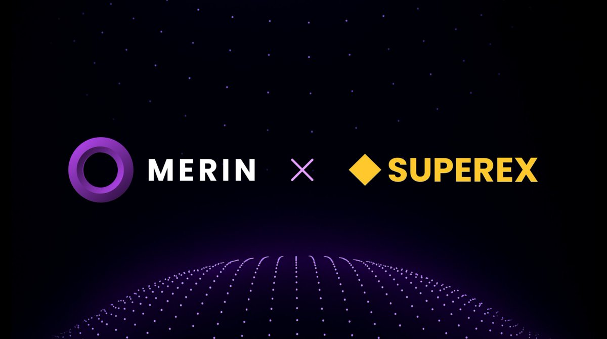 🚀 MERIN × #SuperEx 

We’re excited to collaborate with <a href="/SuperExet/">SuperEx</a> , the world’s first Web3-based cryptocurrency exchange empowering millions to enter the crypto era through true decentralization.

A new wave of decentralized experience begins here. 🌐✨