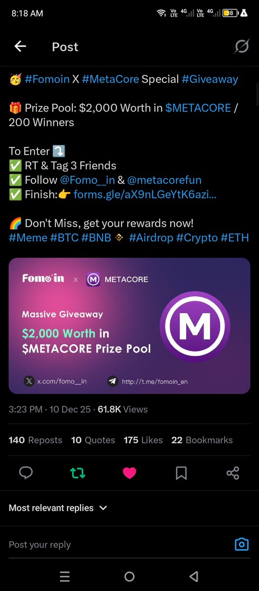 gaiah_xbt's tweet photo. @Fomo__in @metacorefun thank you so much @Fomo__in and @metacorefun
@Yangdefi
@ethreanna_
@ainezyx
#Fomoin X #MetaCore https://t.co/qoTEVewh6f