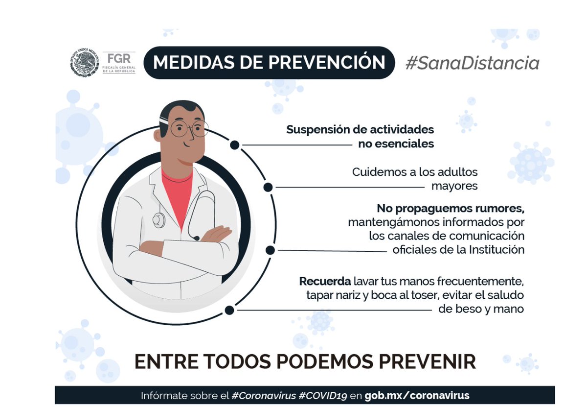 Cuida tu salud. A través de las medidas preventivas como el lavado de manos, podemos evitar contagios, especialmente con las personas más vulnerables.