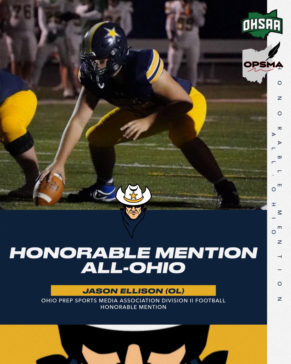 NRRangerFootba1's tweet image. Congrats to our Honorable Mention All - Ohio selections

@JasonEllison55 @StrippyBrian @DylanDeshazo