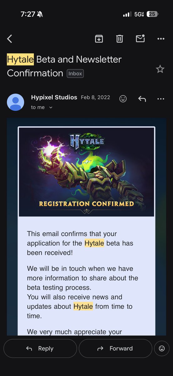 johthebro's tweet photo. @Hytale iv even registered since 2022 can I please get my token. My email is taktiqalbusiness@gmail.com https://t.co/RaSo2sXjuy