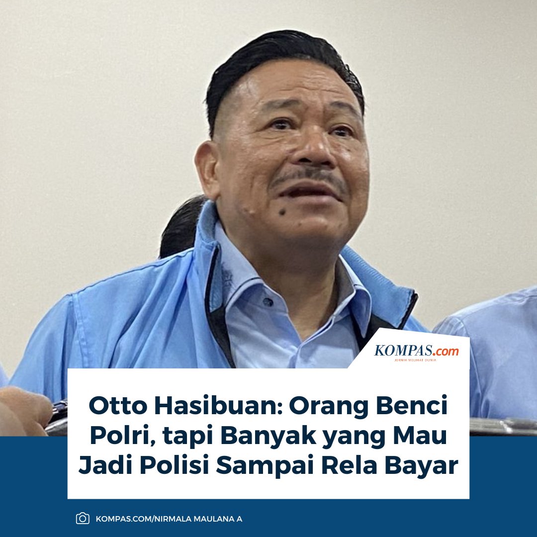 kompascom's tweet image. Otto Hasibuan: Orang Benci Polri, tapi Banyak yang Mau Jadi Polisi Sampai Rela Bayar

Baca di: nasional.kompas.com/read/2025/12/1…