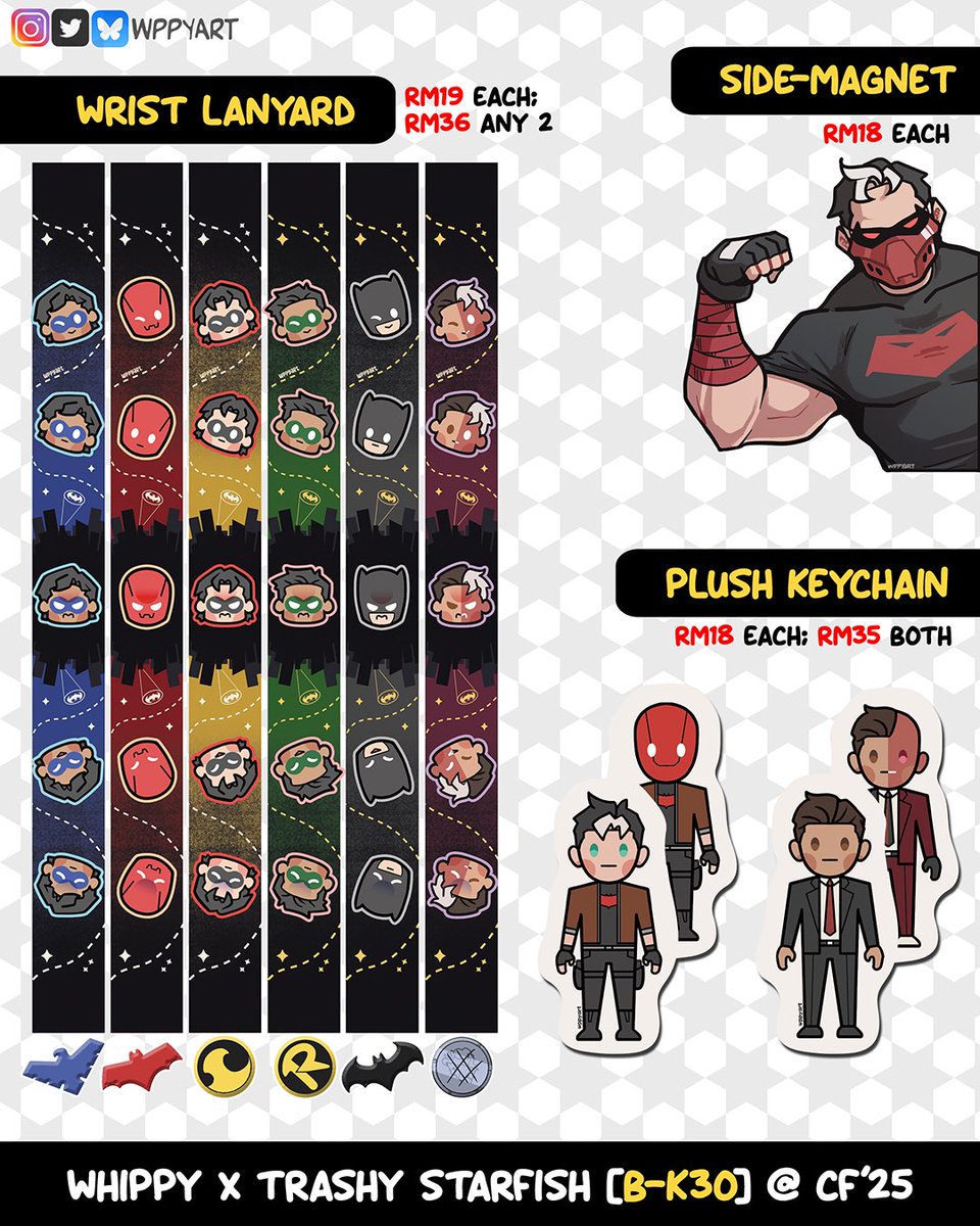 wppyart's tweet image. Hello!! Here’s my humble offerings for Comic Fiesta 2025 🙏 

As usual, I’ll be boothing with the lovely @kuchibread as ⭐️ Trashy Starfish ⭐️ . Find us at B-K30 @ Hall 7, Basic Artbooth Area 🥰

(1/4) 🧵 #comicfiesta2025 #cf2025 #comicfiesta