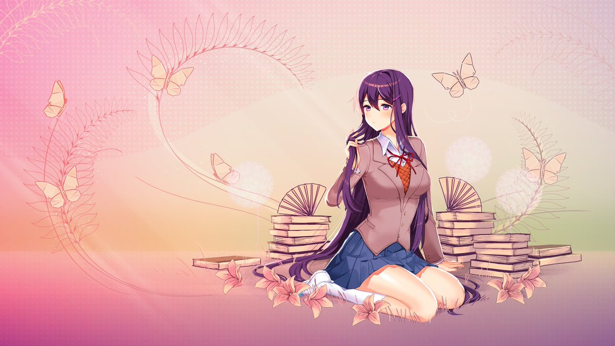 Bigoofers21's tweet image. And to (hopefully, kinda tired 😭) end off today's posts with a bang, here's Satchely's newest artworks which you can find in the gallery exclusively in the mobile port of ddlc with the plus version dlc. Ty Yananeruu for providing the images to me
#ddlc #DokiDokiLiteratureClub
