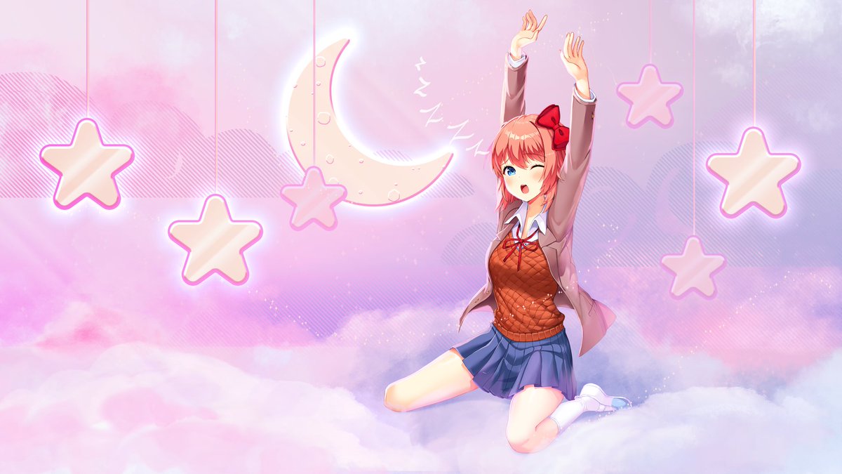 Bigoofers21's tweet image. And to (hopefully, kinda tired 😭) end off today's posts with a bang, here's Satchely's newest artworks which you can find in the gallery exclusively in the mobile port of ddlc with the plus version dlc. Ty Yananeruu for providing the images to me
#ddlc #DokiDokiLiteratureClub