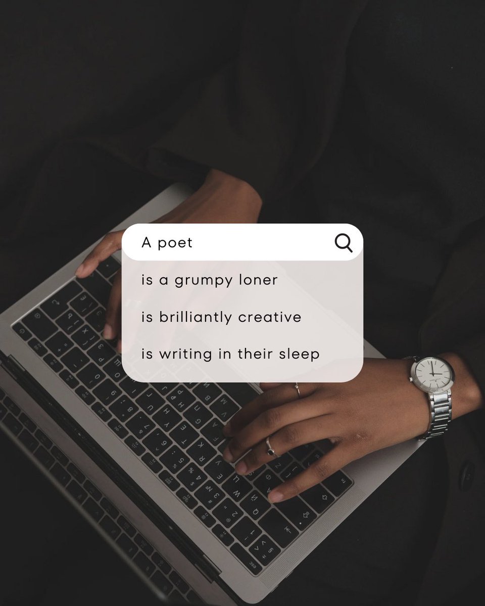 at_blue_hour's tweet photo. A poet is,
a grumpy loner,
brilliantly creative and
writes in their sleep.
who experienced the same 😁?
.#whoisapoet #poet #poetry #poem #writers #authors #booktokers #readers #nerds #booklovers #librarylife #readingtime #listenandread #wonderfulwords #remindertoself❤️ https://t.co/OfZFbav8Tj