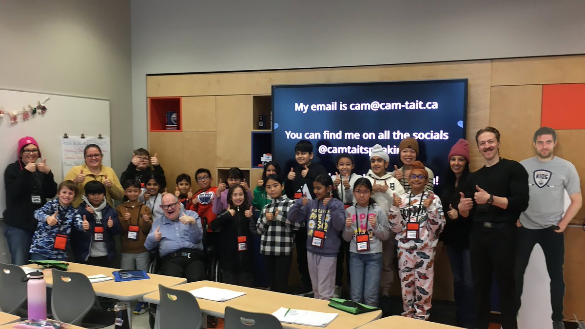 camtaitspeaking's tweet photo. What an awesome morning at Rogers Place! π
Grade 5 students from A. Blair McPherson School lit up the ICE School with energy, curiosity & big ideas.
Their questions, laughter & teamwork made the I.C.E. presentation unforgettable. Thank You!
#Edmonton #oilerscommunityfoundation https://t.co/o2tKEzhw4k