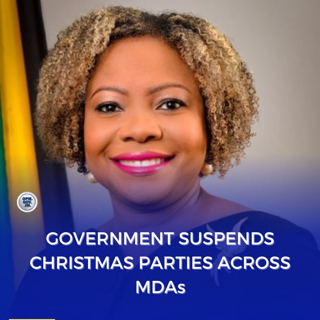 AndrewHolnessJM's tweet image. The Government of Jamaica has announced that all Christmas parties across Ministries, Departments, and Agencies (MDAs) will be cancelled this year as the country continues to recover from the devastating impact of Hurricane Melissa.