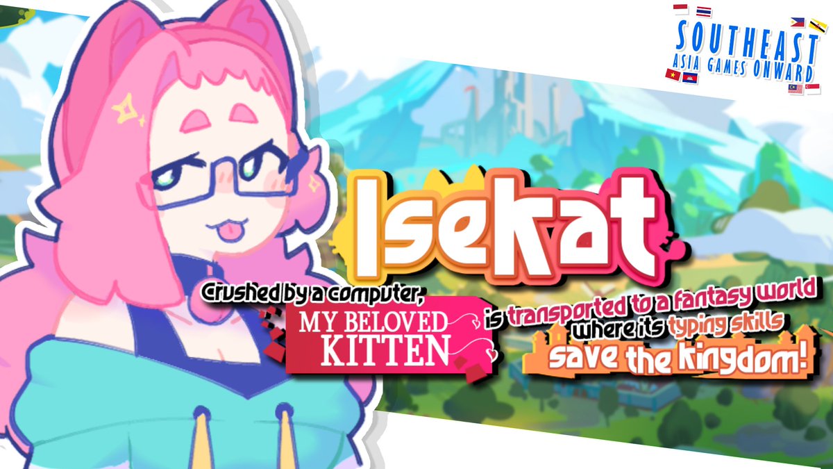 🔴LIVE🔴

AN EXCITING #SEAGO2025 GIVEAWAY💕

Join me live NOW for <a href="/InspiteGames/">InSpite | Isekat ⌨️ TYPING GAME | NOW OUT 28NOV</a>' #Isekat! Typing of The Dead with a cute kitty, a fantasy world, and plenty of adventure! 

The devs have given me an extra Steam key, so join the draw on Twitch!

(LINK BELOW)
#Vtuber <a href="/SEAGamethetic/">South East Asia Game Aesthetic</a>
