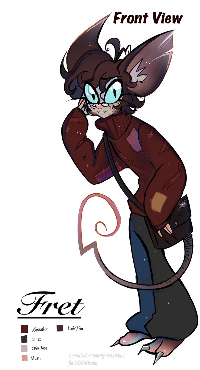 I am so overjoyed. <a href="/vixielune/">vixie 🩵 commissions open!</a> brought my Hazbin Hotel OC to life better than I ever could have with just words. 

Fret is a perfect angel who doesn't deserve to be in Hell, but alas, Heaven's expectations are just too high (and unfair).