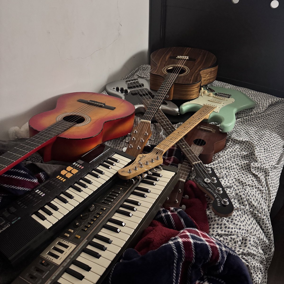 mi cama después de hacer un beat