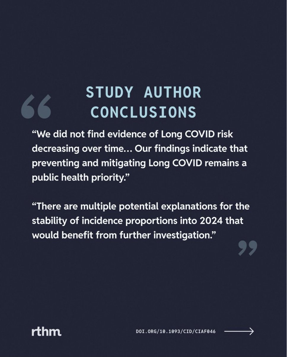 Long Covid risk sustained between 2020-2024 new study finds ….h/t Jen Curtin