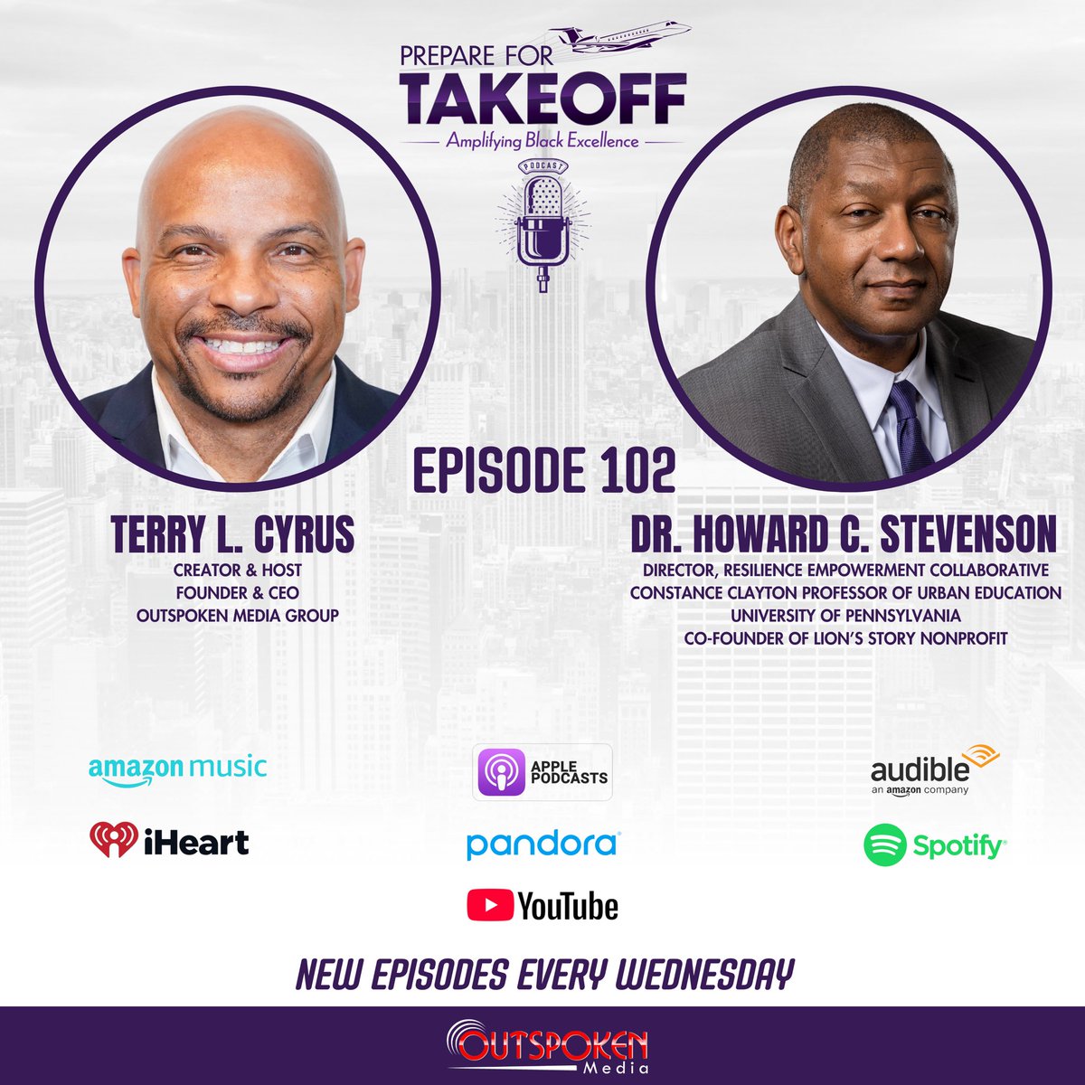 New Podcast Episode Alert‼️⏰ <a href="/Prep_4_Takeoff/">Prepare For Takeoff Podcast</a>  - Episode 102 featuring Dr. Howard C. Stevenson, Director of the Resilience Empowerment Collaborative and Constance Clayton Professor of Urban Education at the University of Pennsylvania. Watch by clicking youtu.be/m0qY-RVr9pU.