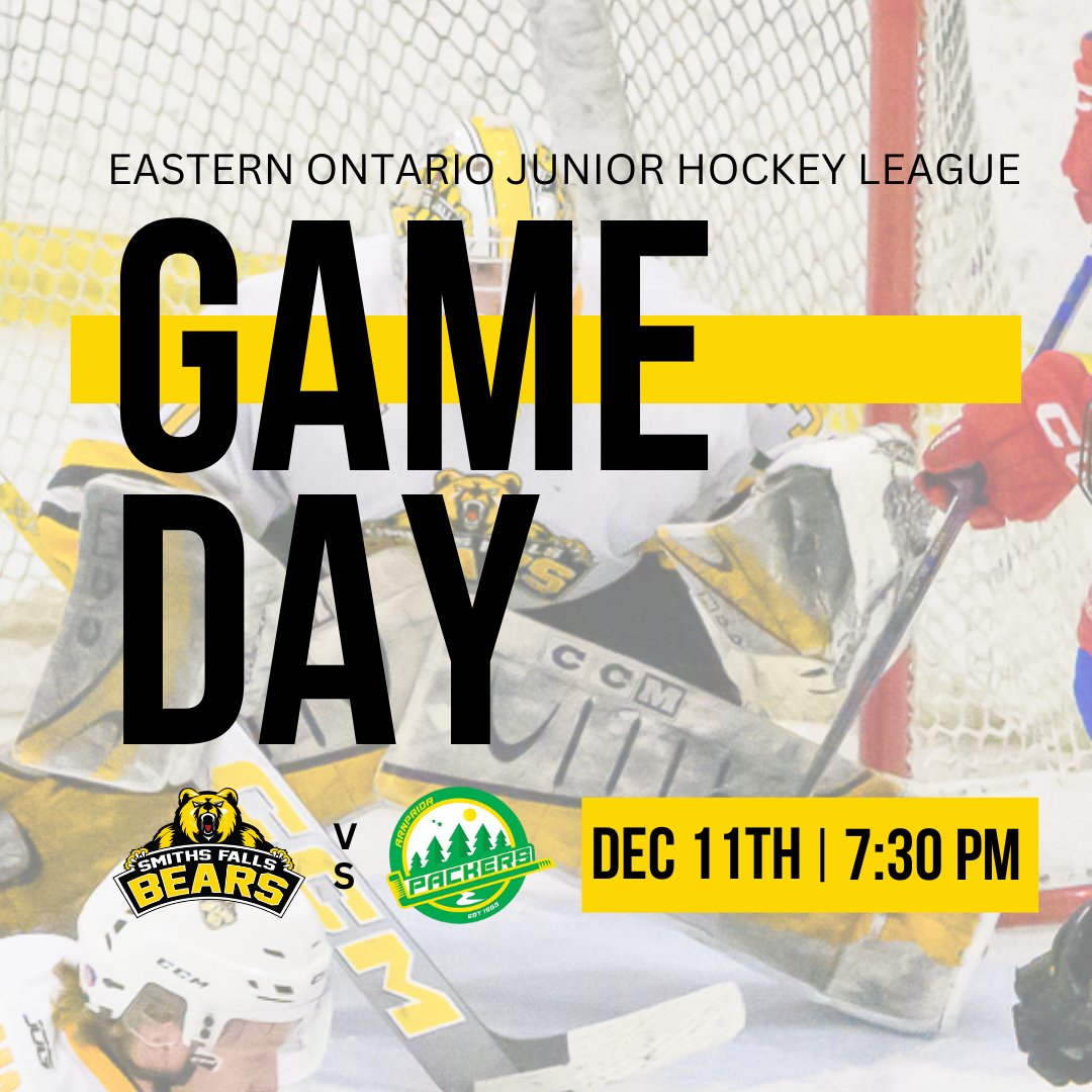 GAME DAY!

Jr Bears are back at home this evening to host the Packers! Catch all the action on FloHockey.

Puck drop at 7:30 PM.

#dontpokethebear