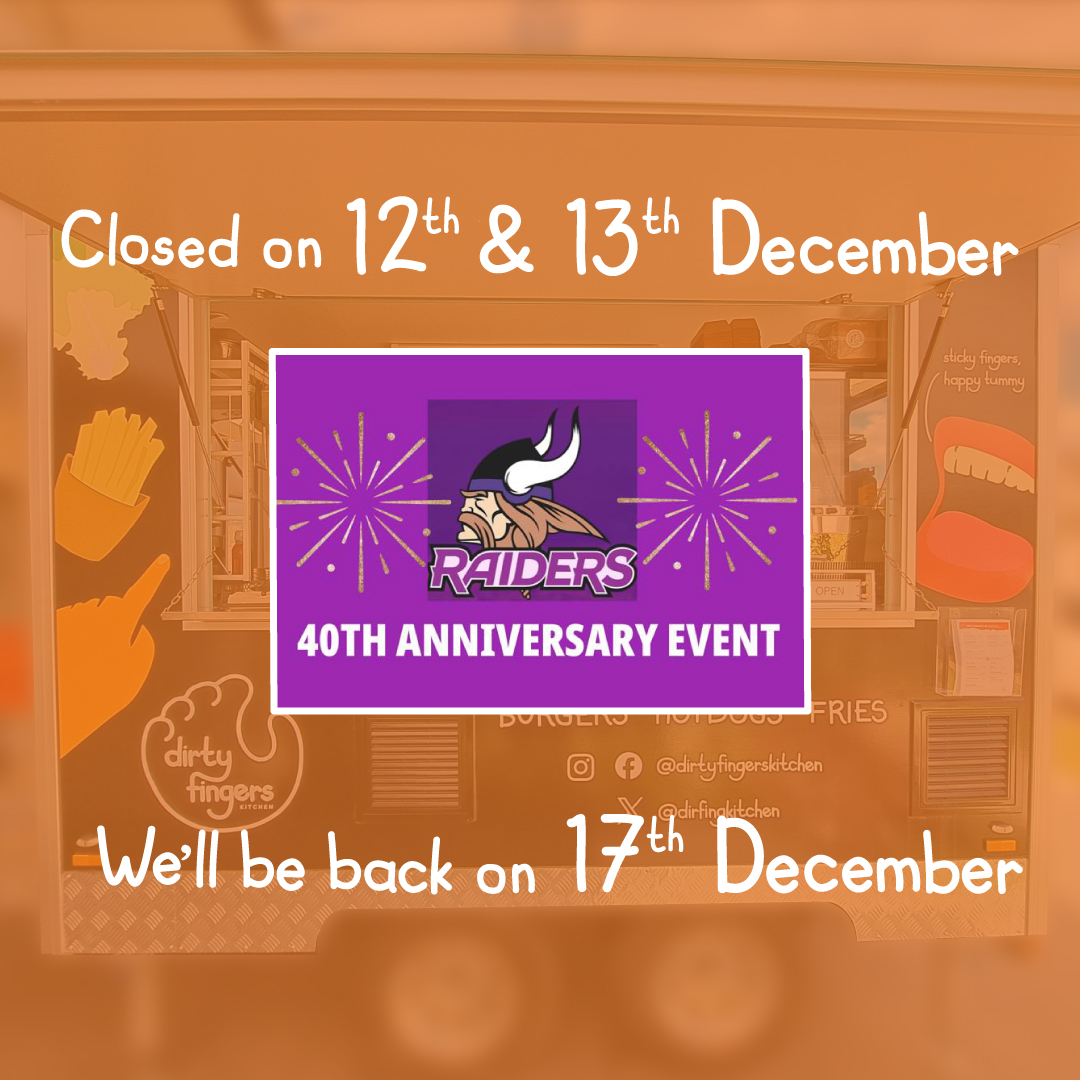 dirfingkitchen's tweet photo. 📣 THIS WEEK ONLY 📣

🚧 CLOSED on :
Friday, 12th November
Saturday, 13th November 🚧
Prepping for #oakvilleraidersbaseball club
40th Anniversary (RSVP only) 🧢 ⚾🌭🤩

We look forward to being part of this special event 💯🎉❤️🙌

Regular trading hours resume Wed, 17th December. https://t.co/54Oj61y7nn