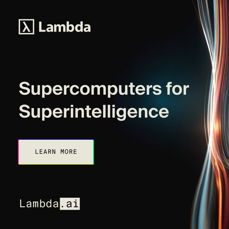 Lambda builds mission-critical AI factories.