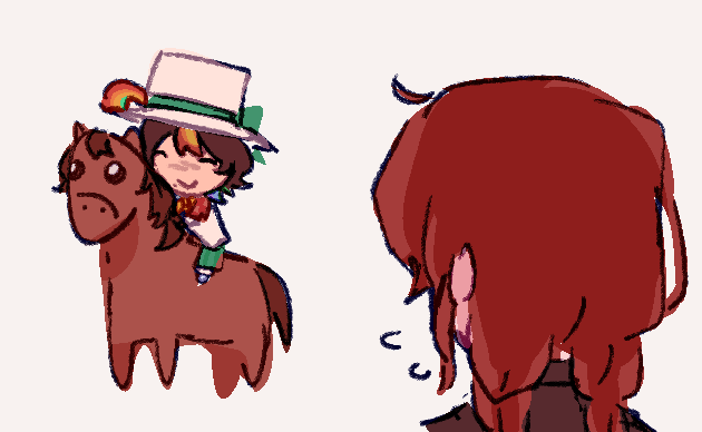 dailyjadeduo's tweet image. 💐 day 330 would you trust this man with your horse?