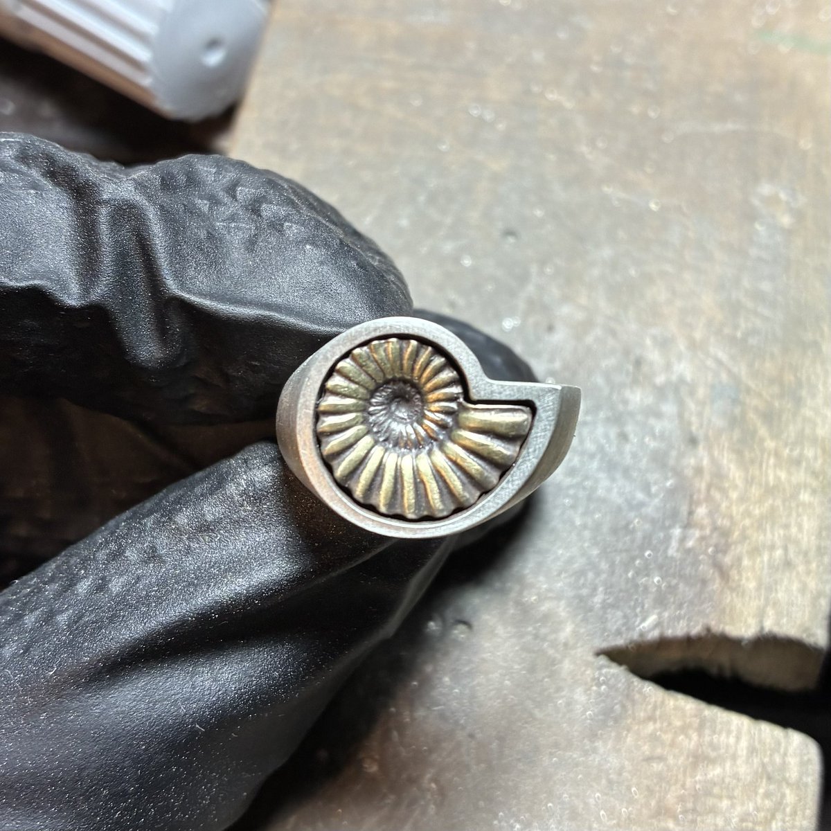 新作アンモナイトリング

週末のクリマにて🐌