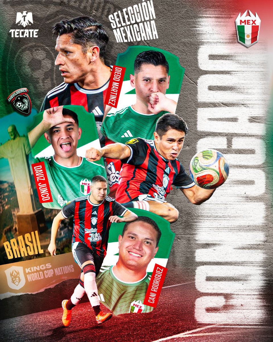 Estos son los 3 Aniquiladores que representarán a México en el mundial de naciones en Brasil 🇲🇽 🔥

Muchas felicidades por la convocatoria, a romperla! 🔴⚫️ 
<a href="/martinrdzriv98/">Martín Rodríguez</a> <a href="/DavizJunco/">Daviz Junco ⚽️</a> <a href="/Yeyooo21/">Diego Martinez</a> 

#AniquiladoresFC 💪