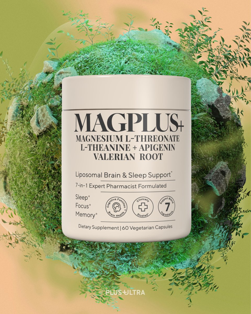 PlusPlusUltra_'s tweet photo. Rest deeper. Think clearer.
MAGPLUS+ supports calm, focus, and restorative sleep with magnesium and calming botanicals.
#MagPlus #PlusUltra https://t.co/q368cwye8d